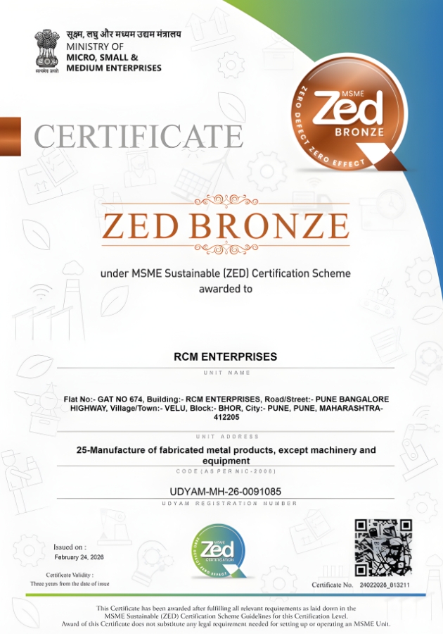 ZED Bronze Certificate